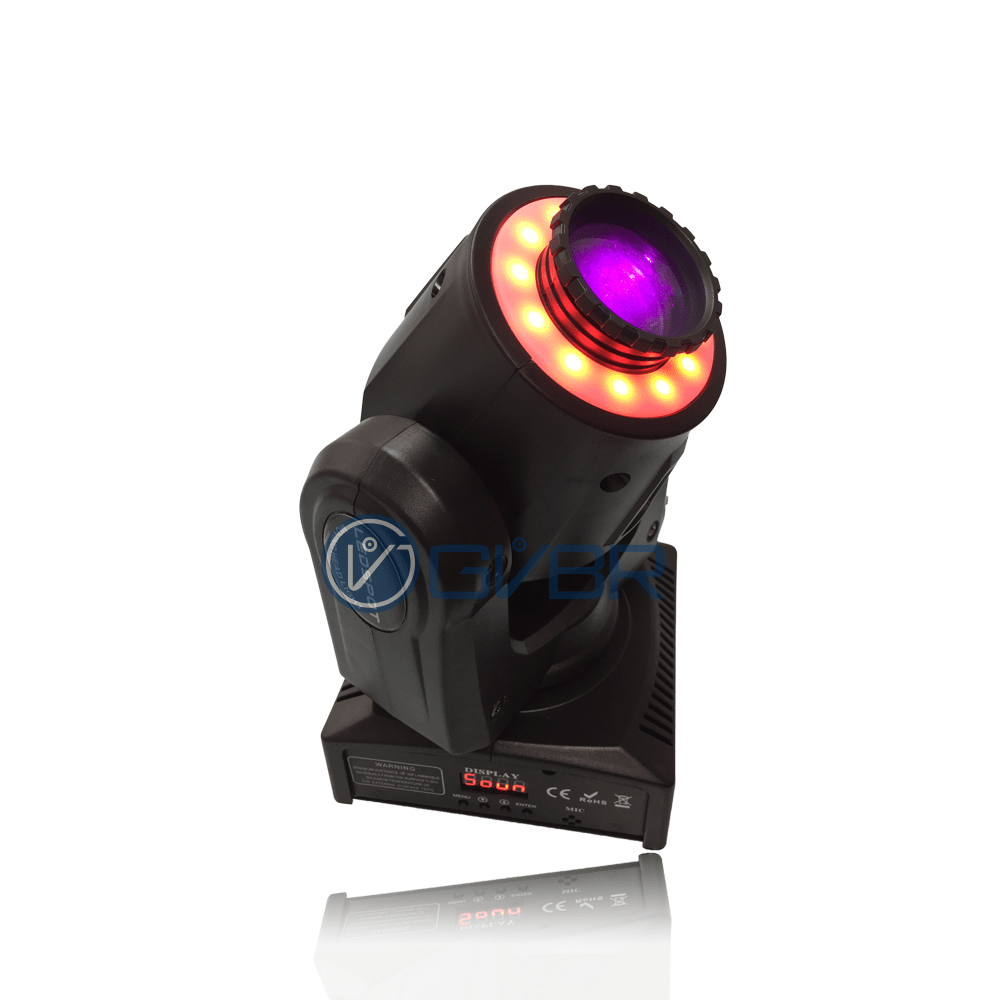 Moving Head Spot Led Osram 30w Globo + Disco De Cor Dmx Dj