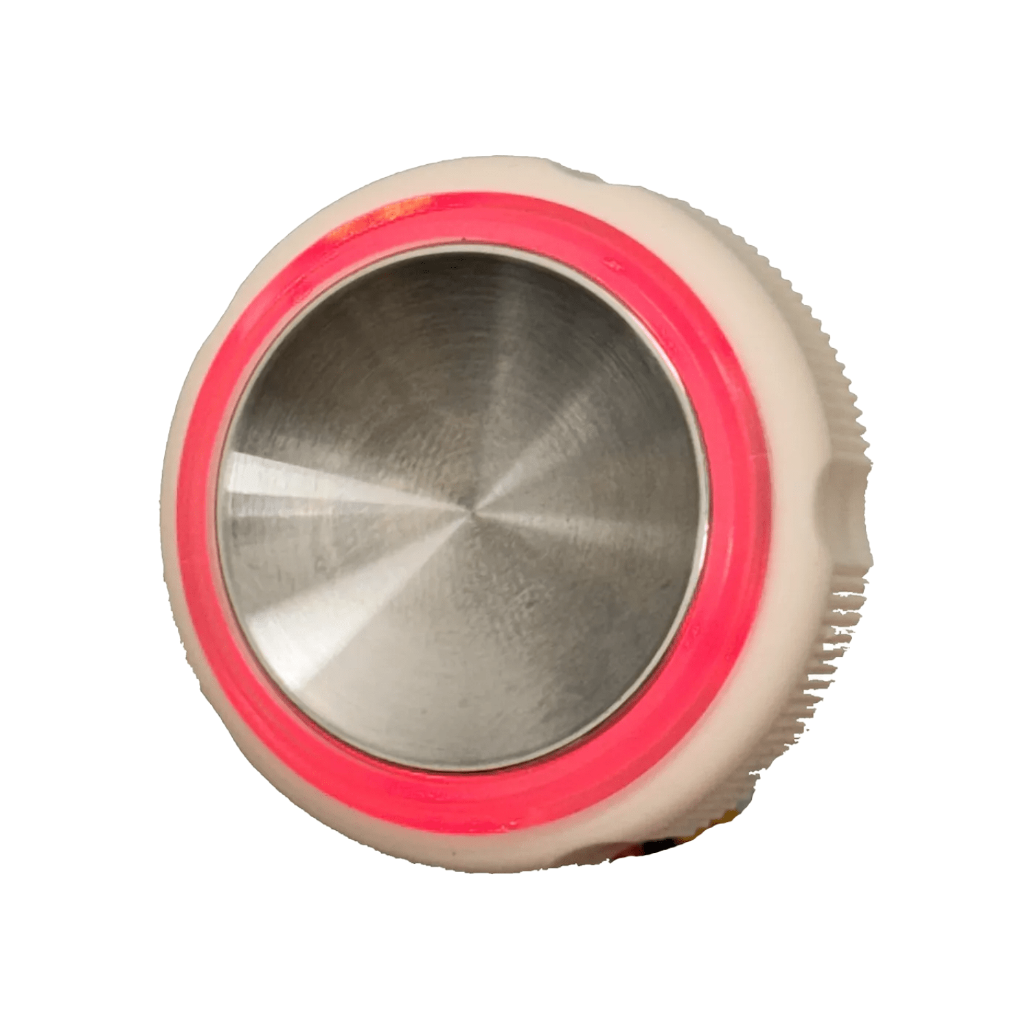 Botão Neo Otis Côncavo Espelhado Led Vermelho 4 Vias