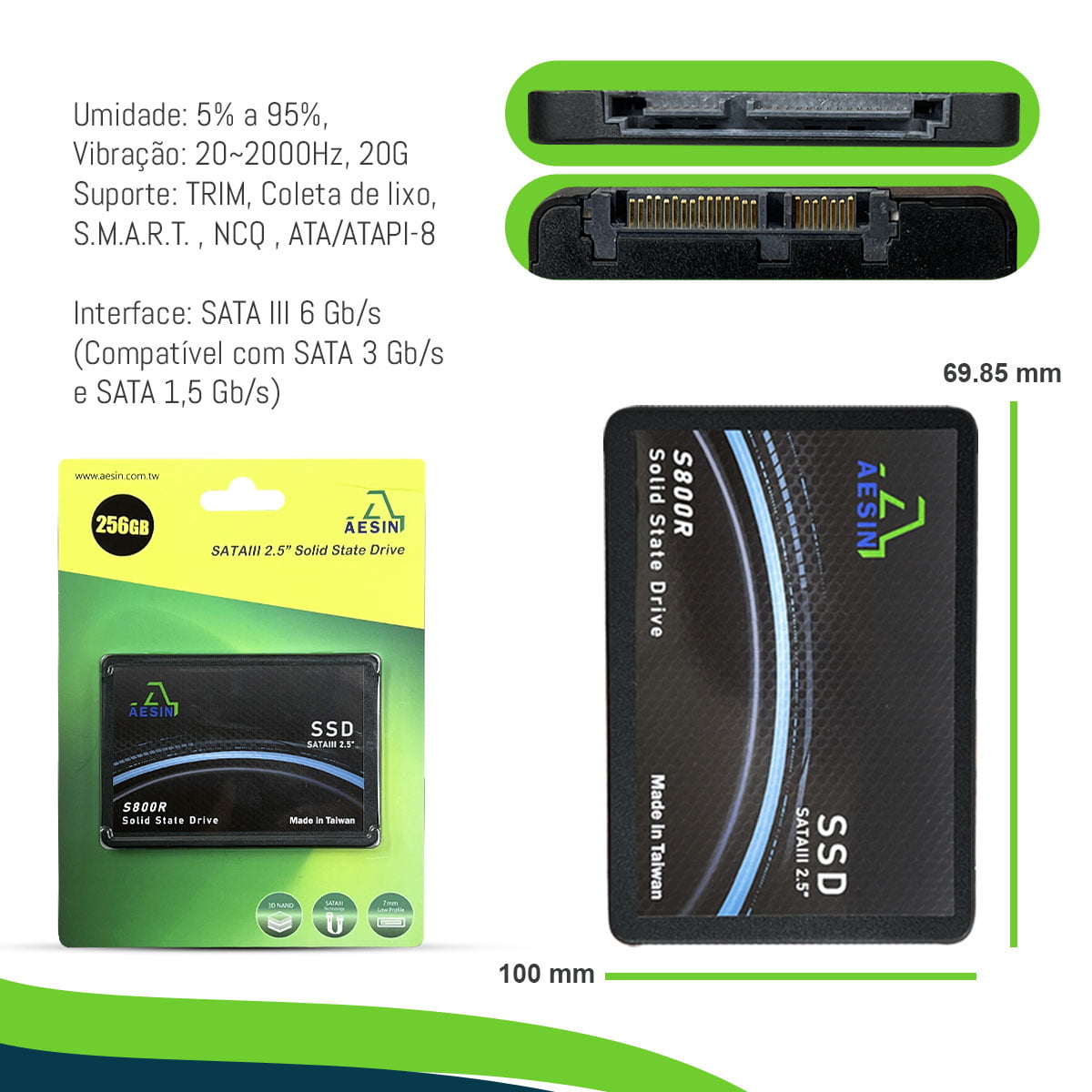 disco ssd 256GB SATA III DISCO SLIDO INTERNO 2.5"