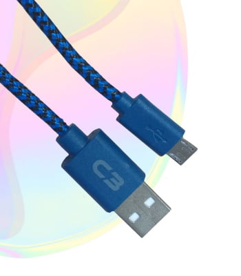 Cabo USB Micro Reforçado Android Carregador 1Mt