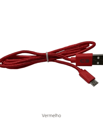 Cabo USB Micro Reforçado Android Carregador 1Mt