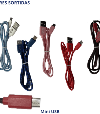 Kit 5 Cabos USB Micro Reforçado Android Carregador 1Mt